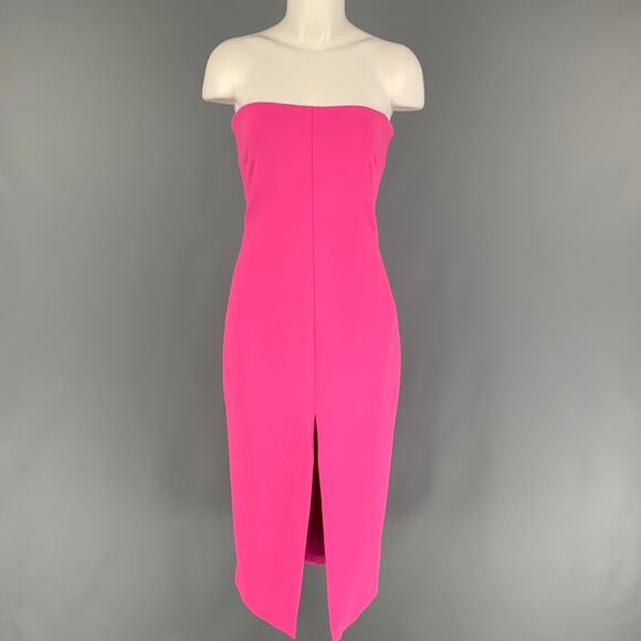 SOLANCE LONDON Dresses & Skirts - SOLANCE LONDON Pre-Fall 18 Size 4 Pink Polyester Strapless Dress